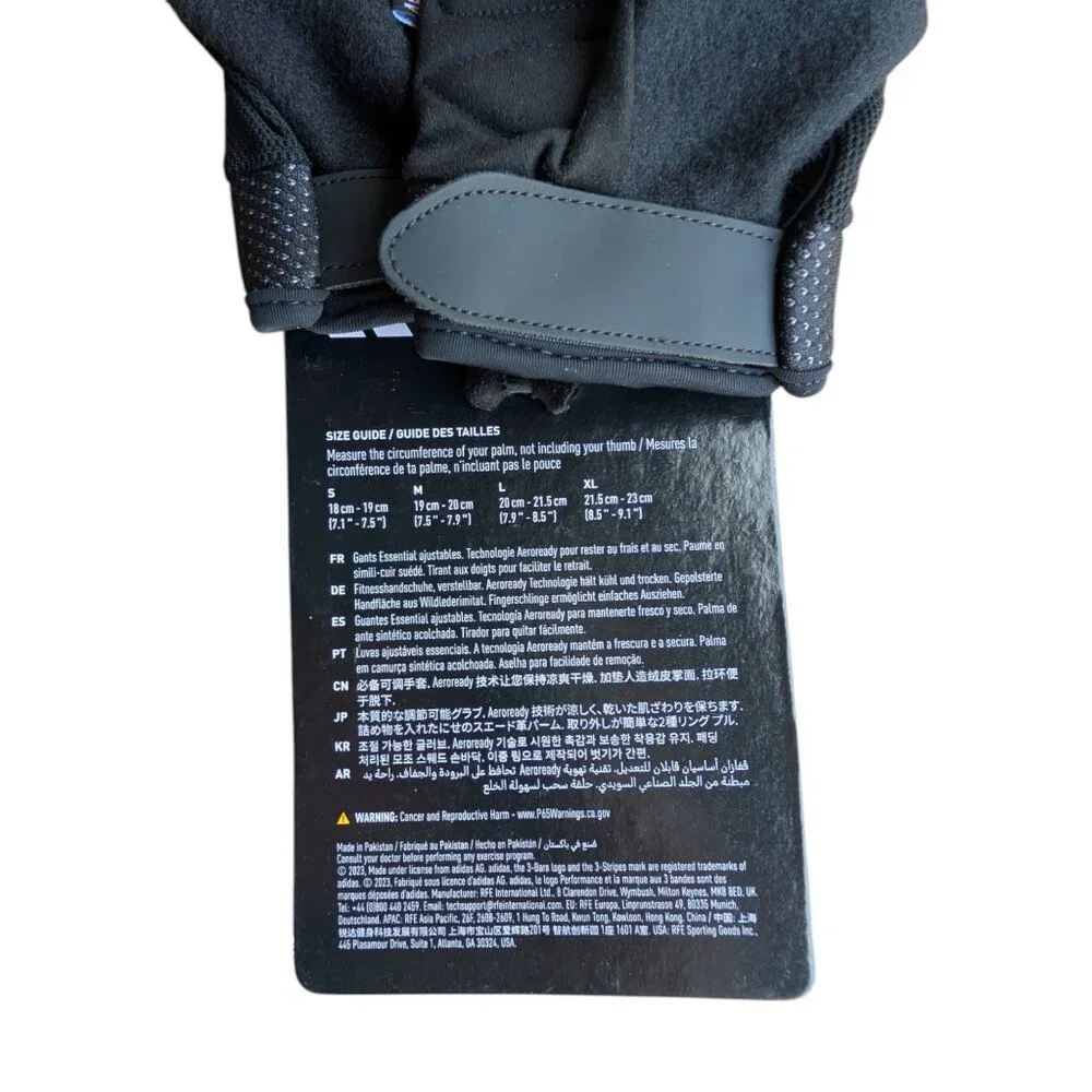 Adidas Half Finger Weightlifting Gloves Sizes S, M, L Gym Training Lifting NWT